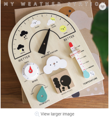Weather Station Learning Observation wooden Knowledge Tools Cognition Gift toys infant fidget educational other baby toys